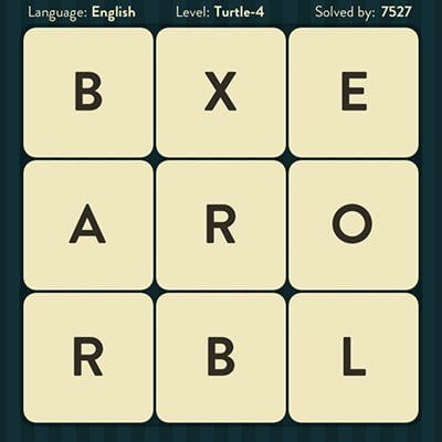WORD BRAIN TURTLE ANSWERS LEVEL 4