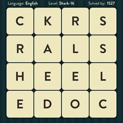 WORD BRAIN SHARK ANSWERS LEVEL 16