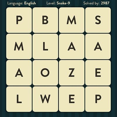 WORD BRAIN SNAKE ANSWERS LEVEL 9