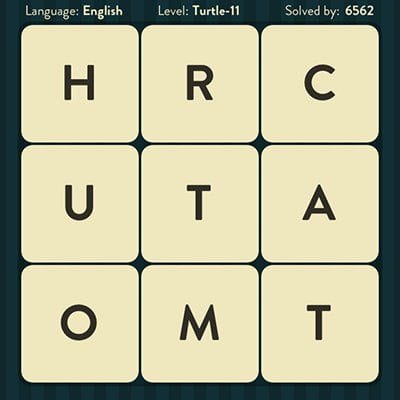 WORD BRAIN TURTLE ANSWERS LEVEL 11