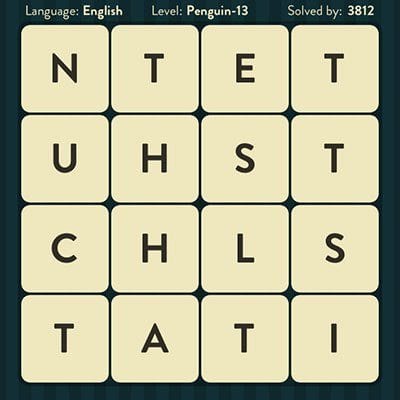 WORD BRAIN PENGUIN ANSWERS LEVEL 13