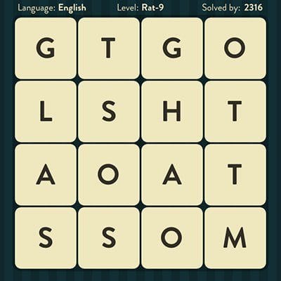 WORD BRAIN RAT ANSWERS LEVEL 9