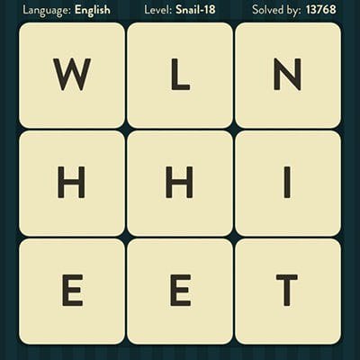 WORD BRAIN SNAIL ANSWERS LEVEL 18