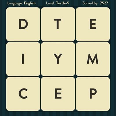 WORD BRAIN TURTLE ANSWERS LEVEL 5