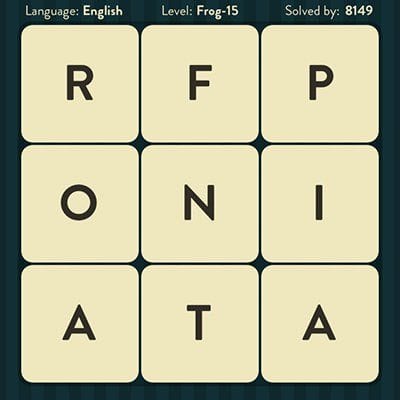 WORD BRAIN FROG ANSWERS LEVEL 15