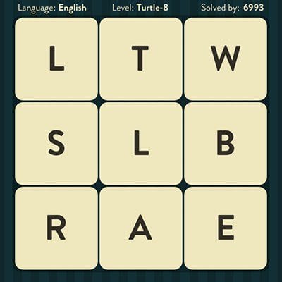 WORD BRAIN TURTLE ANSWERS LEVEL 8