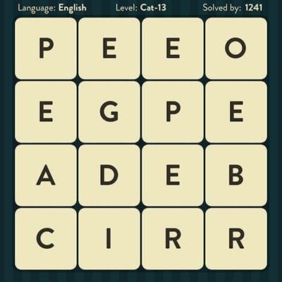 WORD BRAIN CAT ANSWERS LEVEL 13