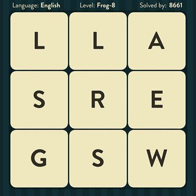 WORD BRAIN FROG ANSWERS LEVEL 8