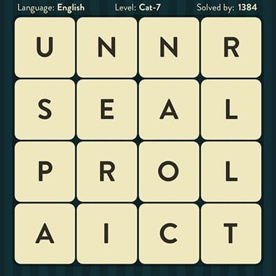WORD BRAIN CAT ANSWERS LEVEL 7