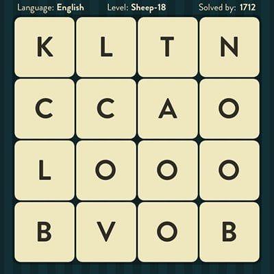 WORD BRAIN SHEEP ANSWERS LEVEL 18