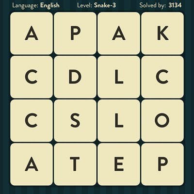 WORD BRAIN SNAKE ANSWERS LEVEL 3