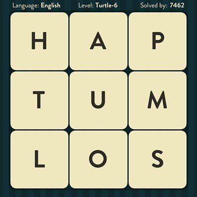 WORD BRAIN TURTLE ANSWERS LEVEL 6