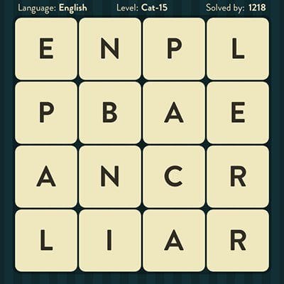 WORD BRAIN CAT ANSWERS LEVEL 15