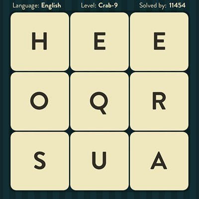 WORD BRAIN CRAB ANSWERS LEVEL 9