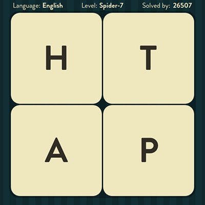 WORD BRAIN SPIDER ANSWERS LEVEL 7