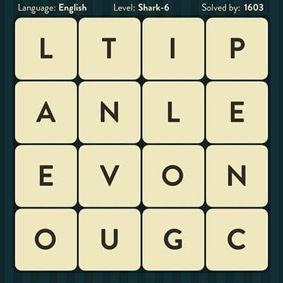 WORD BRAIN SHARK ANSWERS LEVEL 6