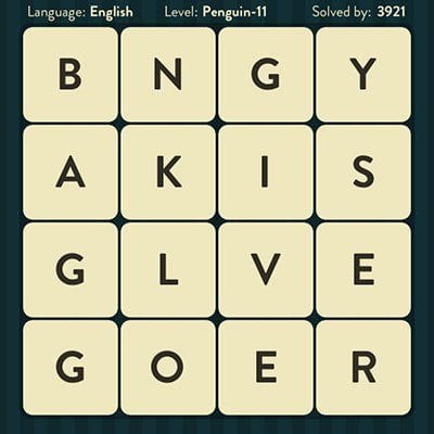 WORD BRAIN PENGUIN ANSWERS LEVEL 11