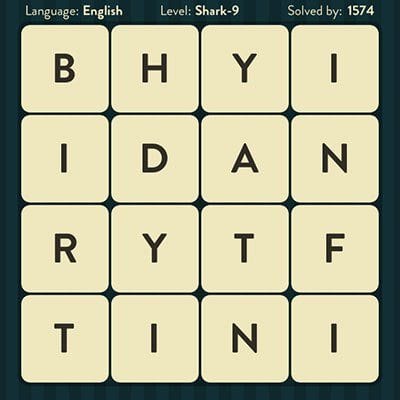 WORD BRAIN SHARK ANSWERS LEVEL 9