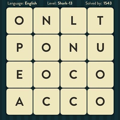 WORD BRAIN SHARK ANSWERS LEVEL 13