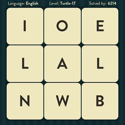 WORD BRAIN TURTLE ANSWERS LEVEL 17