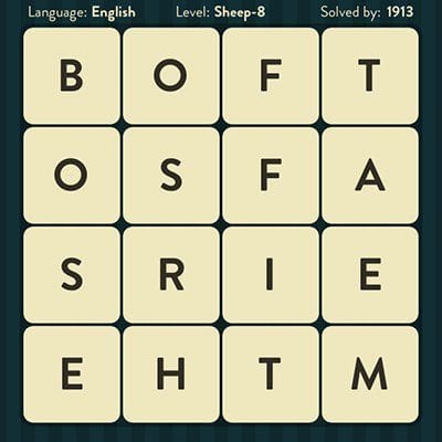 WORD BRAIN SHEEP ANSWERS LEVEL 8