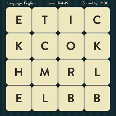 WORD BRAIN RAT ANSWERS LEVEL 19