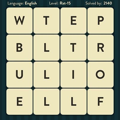 WORD BRAIN RAT ANSWERS LEVEL 15