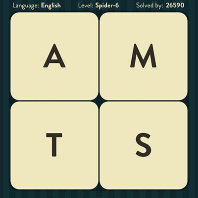 WORD BRAIN SPIDER ANSWERS LEVEL 6