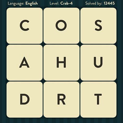 WORD BRAIN CRAB ANSWERS LEVEL 4