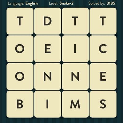 WORD BRAIN SNAKE ANSWERS LEVEL 2