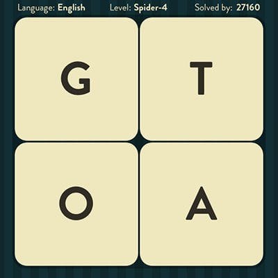 WORD BRAIN SPIDER ANSWERS LEVEL 4