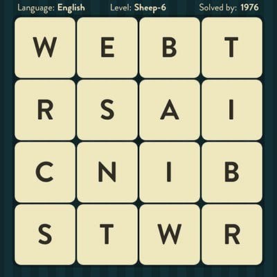 WORD BRAIN SHEEP ANSWERS LEVEL 6