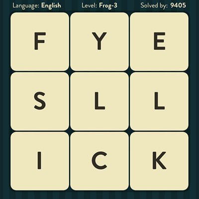 WORD BRAIN FROG ANSWERS LEVEL 3