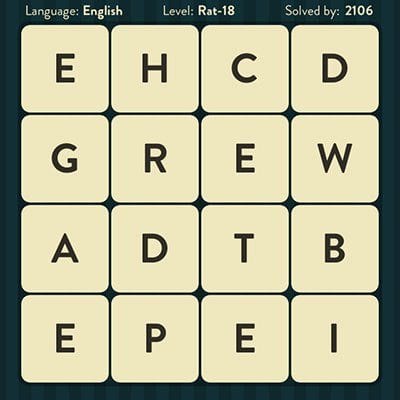 WORD BRAIN RAT ANSWERS LEVEL 18