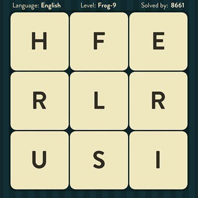 WORD BRAIN FROG ANSWERS LEVEL 9