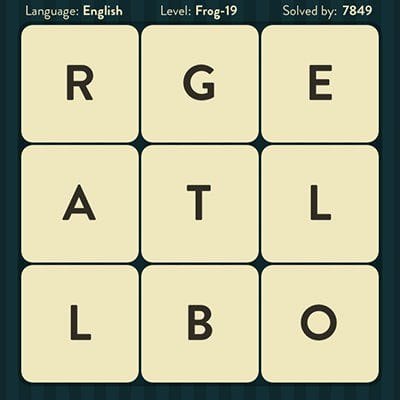 WORD BRAIN FROG ANSWERS LEVEL 19