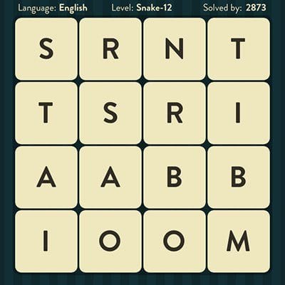 WORD BRAIN SNAKE ANSWERS LEVEL 12