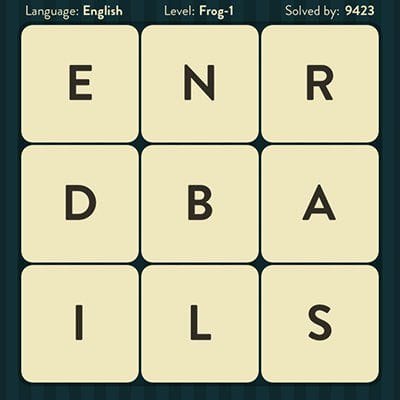 WORD BRAIN FROG ANSWERS LEVEL 1