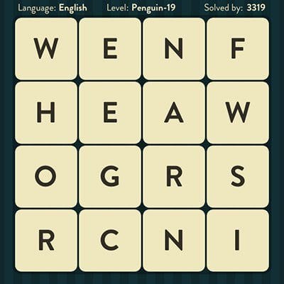 WORD BRAIN PENGUIN ANSWERS LEVEL 19