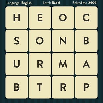 WORD BRAIN RAT ANSWERS LEVEL 6