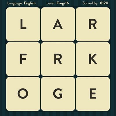 WORD BRAIN FROG ANSWERS LEVEL 16