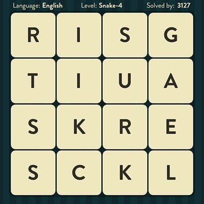 WORD BRAIN SNAKE ANSWERS LEVEL 4