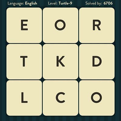WORD BRAIN TURTLE ANSWERS LEVEL 9
