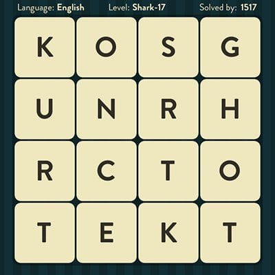 WORD BRAIN SHARK ANSWERS LEVEL 17