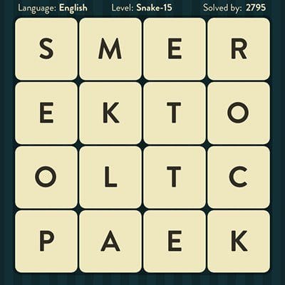 WORD BRAIN SNAKE ANSWERS LEVEL 15