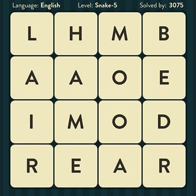 WORD BRAIN SNAKE ANSWERS LEVEL 5