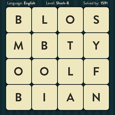 WORD BRAIN SHARK ANSWERS LEVEL 8