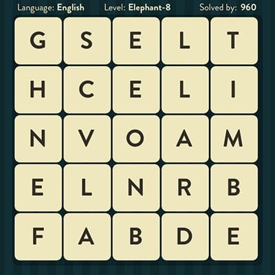 Word Brain Elephant Level 8