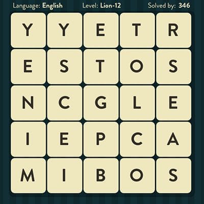 Word Brain Lion Answers Level 12