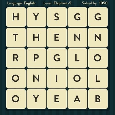 Word Brain Elephant Level 5